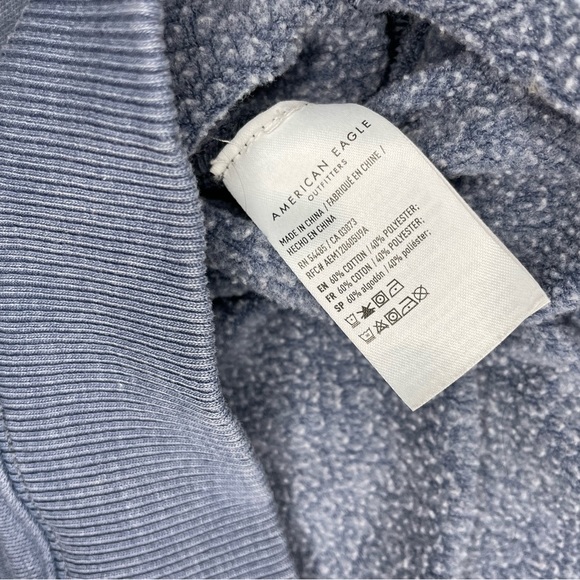 American Eagle Outfitters Blue Oversized Sweatshirt {Size Small} - Picture 5 of 9
